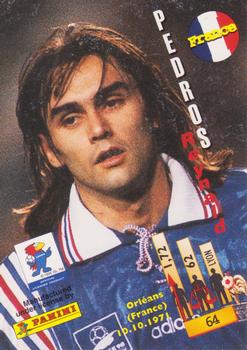 1998 Panini World Cup #64 Reynald Pedros  Back