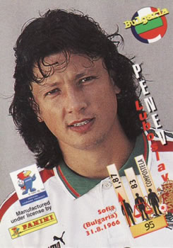 1998 Panini World Cup #95 Luboslav Penev  Back