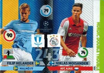 2014-15 Panini Adrenalyn XL UEFA Champions League - Nordic Double Trouble #NE01 Filip Helander / Niklas Moisander Front