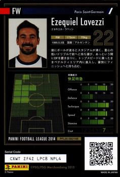 2014 Panini Football League (PFL05) #90 Ezequiel Lavezzi Back