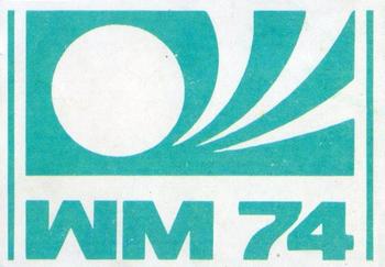 1974 Panini FIFA World Cup Munich Stickers #3 World Cup 74 Symbol Front
