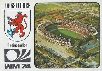 1974 Panini FIFA World Cup Munich Stickers #74 Rheinstadion Front