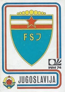 1974 Panini FIFA World Cup Munich Stickers #181 Stema Iugoslavia Front