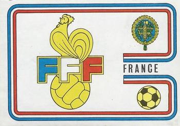 1974 Panini FIFA World Cup Munich Stickers #378 France Badge Front