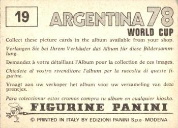 1978 Panini FIFA World Cup Argentina Stickers #19 Champions Brasil Back