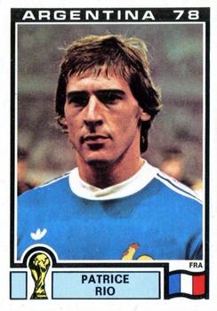 1978 Panini FIFA World Cup Argentina Stickers #83 Patrice Rio Front