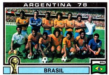 1978 Panini FIFA World Cup Argentina Stickers #242 Brasil Team Front