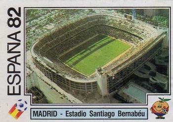 1982 Panini FIFA World Cup Spain Stickers #11 Santiago Bernabeu Stadium Front