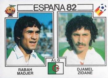 1982 Panini FIFA World Cup Spain Stickers #108 Rabah Madjer / Djamel Zidane Front