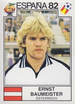 1982 Panini FIFA World Cup Spain Stickers #138 Ernst Baumeister Front