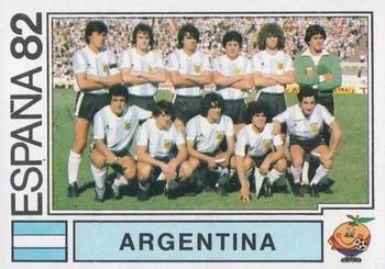 1982 Panini FIFA World Cup Spain Stickers #165 Argentina (team) Front