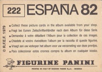 1982 Panini FIFA World Cup Spain Stickers #222 Ramon Alfredo Fagoaga / Francisco Salvador Osorto Back