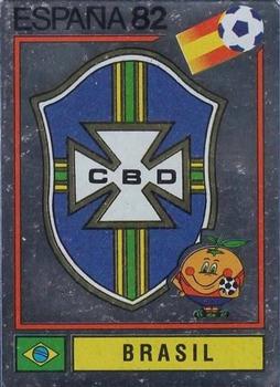 1982 Panini FIFA World Cup Spain Stickers #364 Brasil (emblem) Front