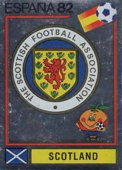1982 Panini FIFA World Cup Spain Stickers #400 Scotland Association Badge Front