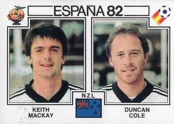 1982 Panini FIFA World Cup Spain Stickers #423 Keith Mackay / Duncan Cole Front
