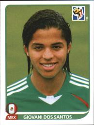 2010 Panini FIFA World Cup Stickers (Black Back) #61 Giovani Dos Santos Front