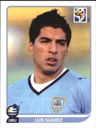 2010 Panini FIFA World Cup Stickers (Black Back) #84 Luis Suarez Front