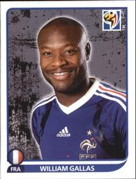 2010 Panini FIFA World Cup Stickers (Black Back) #91 William Gallas Front