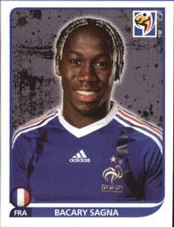 2010 Panini FIFA World Cup Stickers (Black Back) #93 Bacary Sagna Front