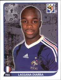 2010 Panini FIFA World Cup Stickers (Black Back) #95 Lassana Diarra Front