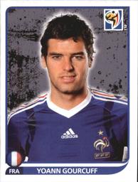 2010 Panini FIFA World Cup Stickers (Black Back) #98 Yoann Gourcuff Front