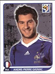 2010 Panini FIFA World Cup Stickers (Black Back) #105 Andre-Pierre Gignac Front