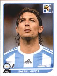 2010 Panini FIFA World Cup Stickers (Black Back) #110 Gabriel Heinze Front