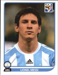 2010 Panini FIFA World Cup Stickers (Black Back) #122 Lionel Messi Front