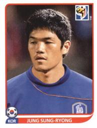 2010 Panini FIFA World Cup Stickers (Black Back) #147 Jung Sung-Ryong Front