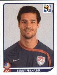 2010 Panini FIFA World Cup Stickers (Black Back) #212 Benny Feilhaber Front