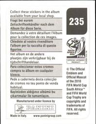 2010 Panini FIFA World Cup Stickers (Black Back) #235 Karim Matmour Back