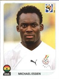 2010 Panini FIFA World Cup Stickers (Black Back) #325 Michael Essien Front