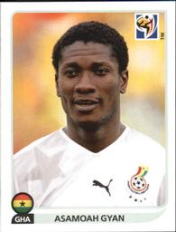 2010 Panini FIFA World Cup Stickers (Black Back) #331 Asamoah Gyan Front