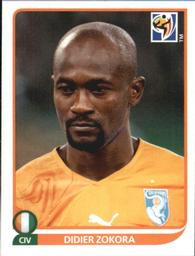 2010 Panini FIFA World Cup Stickers (Black Back) #535 Didier Zokora Front