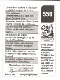 2010 Panini FIFA World Cup Stickers (Black Back) #556 Deco Back