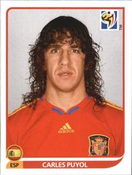 2010 Panini FIFA World Cup Stickers (Black Back) #565 Carles Puyol Front