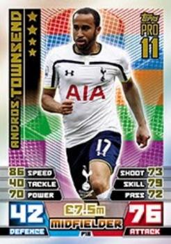 2014-15 Topps Match Attax Premier League - Pro 11 #P18 Andros Townsend Front