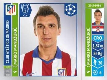2014-15 Panini UEFA Champions League Stickers #47 Mario Mandzukic Front