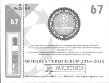2014-15 Panini UEFA Champions League Stickers #67 Leonardo Bonucci Back
