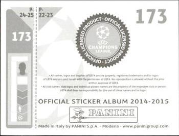 2014-15 Panini UEFA Champions League Stickers #173 Roman Bezjak Back