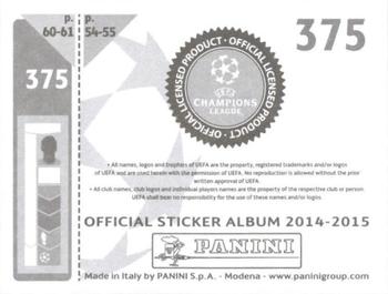 2014-15 Panini UEFA Champions League Stickers #375 Eliaquim Mangala Back