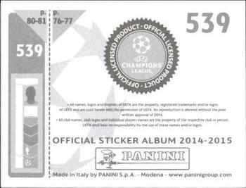 2014-15 Panini UEFA Champions League Stickers #539 Diego Capel Back