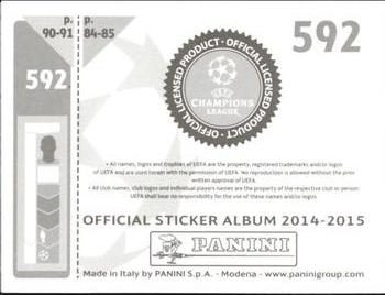 2014-15 Panini UEFA Champions League Stickers #592 Taras Stepanenko Back