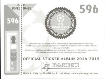 2014-15 Panini UEFA Champions League Stickers #596 Oleksandr Gladkiy Back