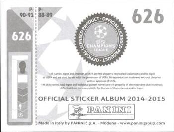 2014-15 Panini UEFA Champions League Stickers #626 Germans Malins Back