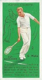 1936 Player's Tennis #49 G. Mako Front