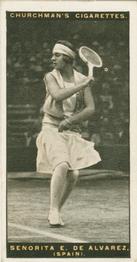 1928 Churchman's Lawn Tennis #1 Senorita E. De Alvarez Front