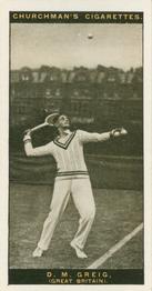 1928 Churchman's Lawn Tennis #23 Donald Greig Front