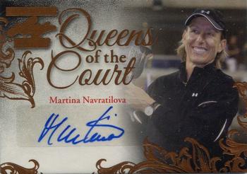 2015 Leaf Ultimate - Queen of the Court Autographs #QC-MN1 Martina Navratilova Front