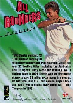 1996 Intrepid Blitz ATP #24 Jacco Eltingh Back
